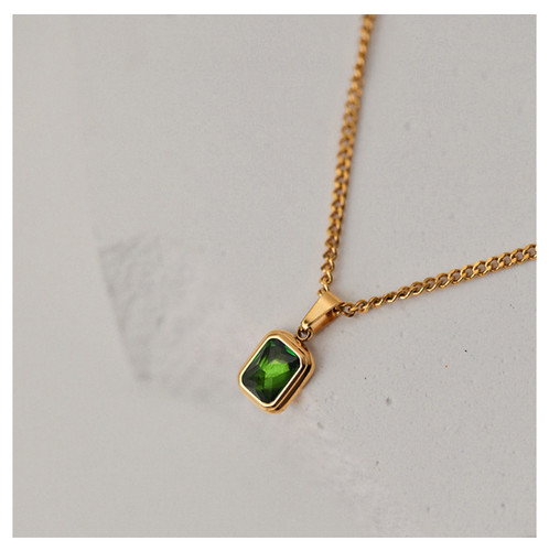 18ct gold plated - 18ct, green