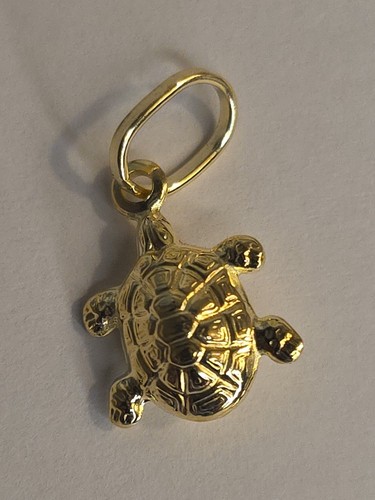 9ct yellow gold turtle - yellow,