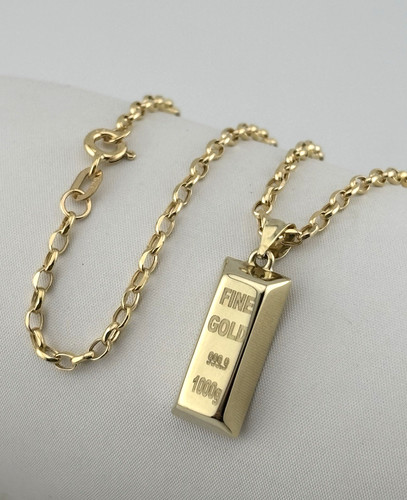 9ct yellow gold small - small, bar