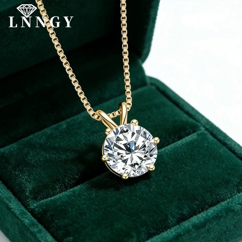 Moissanite necklace sparkling - moissanite,