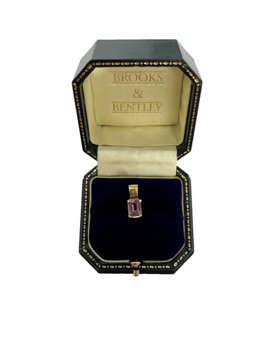 Amethyst pendant 9ct - 9ct, gold
