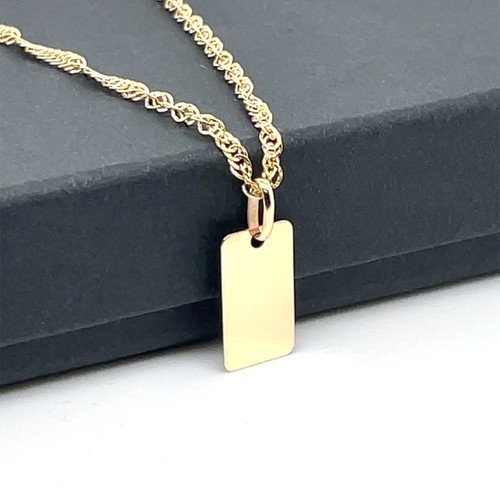 9ct yellow gold plain - gold,