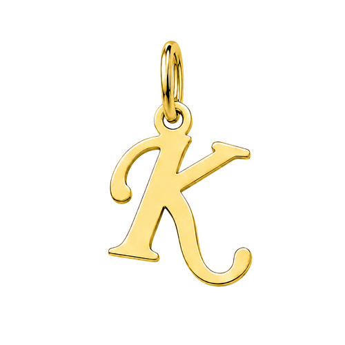 9ct gold pendant initial - 9ct,