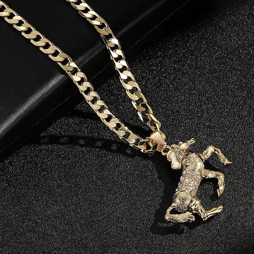 Unisex 9ct gold horse - unisex,