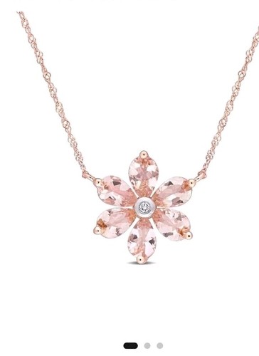 Beautiful 9ct gold morganite - 9ct,