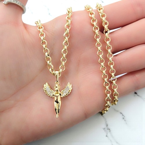 9ct gold angel - 9ct, on