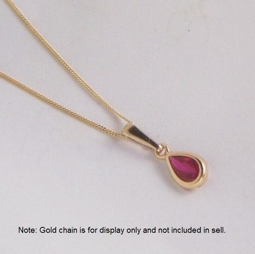 9ct real gold - 9ct, ruby
