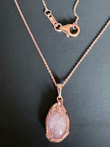 Kunzite dragon pendant - dragon, with