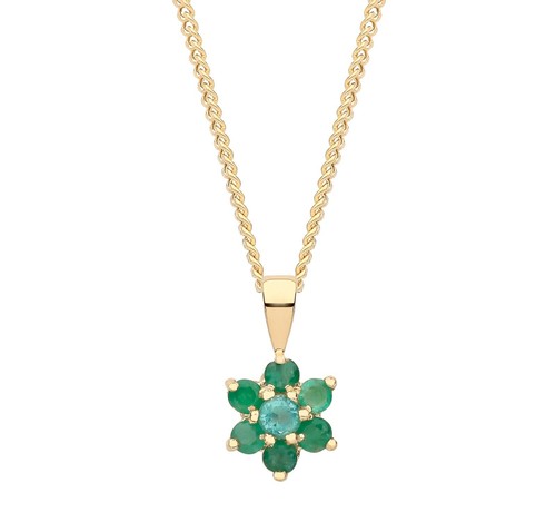 9ct gold emerald - 9ct,