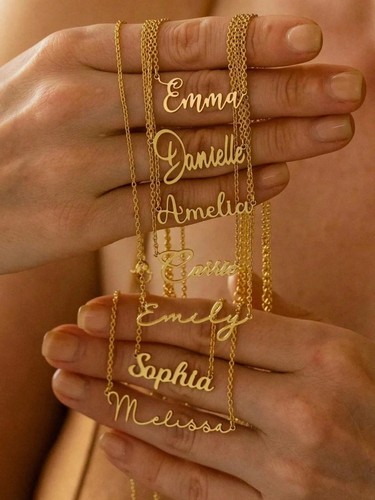 Personalised name necklace - name,