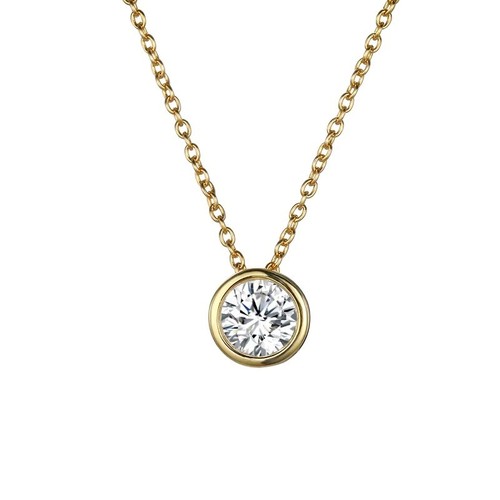 Necklace 14k gold plated - gold,