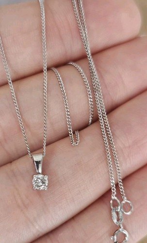 9ct white gold natural diamond - white,