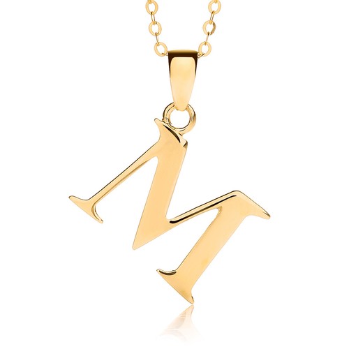 9ct gold initial pendant - 9ct,