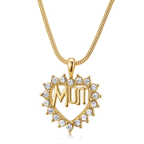 Women 9ct gold heart - heart, mum
