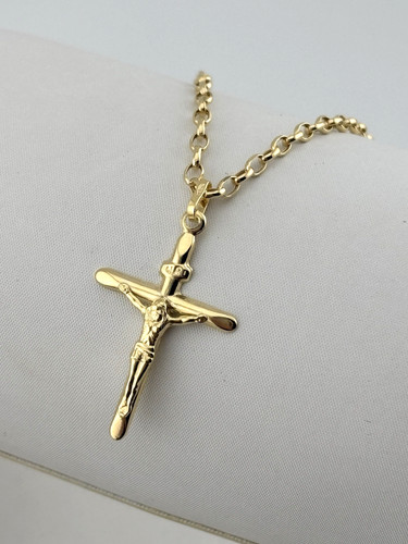 9ct yellow gold crucifix cross - 9ct,