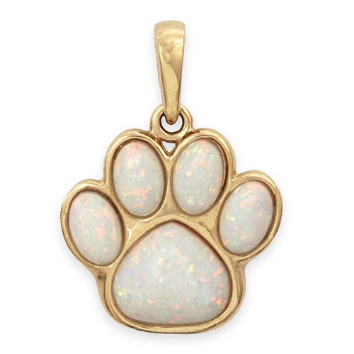 White opal solid 9ct gold - opal,