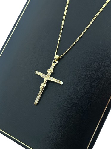 9ct gold crucifix cross - crucifix,