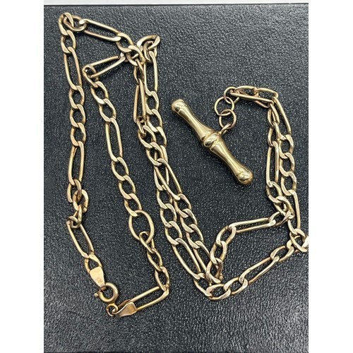 9ct figaro chain - 9ct,