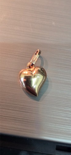 Gold heart pendant rose - heart,