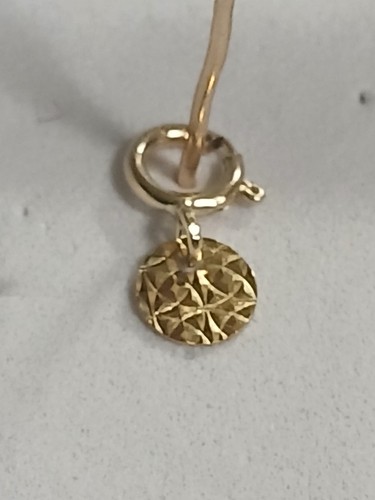 9ct gold tiny pendant - tiny,