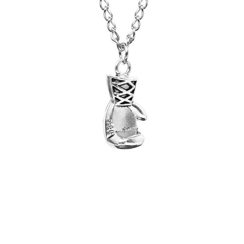 Boxing glove necklace gold - glove,