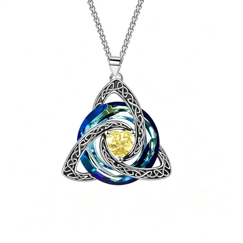 2027 birthstone celtic trinity - 2027,