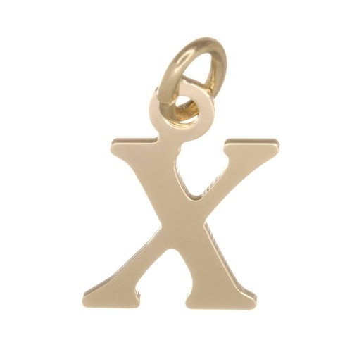 9ct gold alphabet pendant - 9ct,