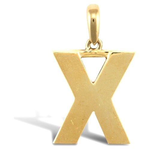 9ct gold initial pendant - 9ct,