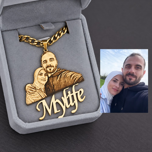 Personalised photo necklace - photo,