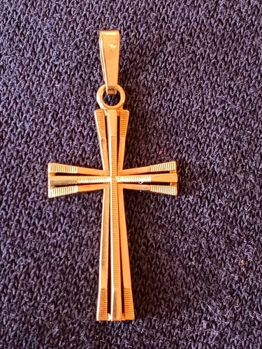 Greek yellow gold - , cross