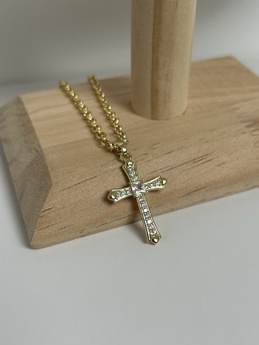 Cross necklace 45cm - 9k,