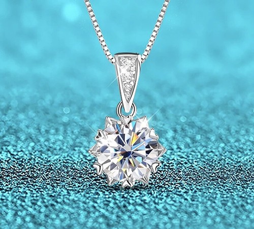 2ct necklace pendant white - necklace,