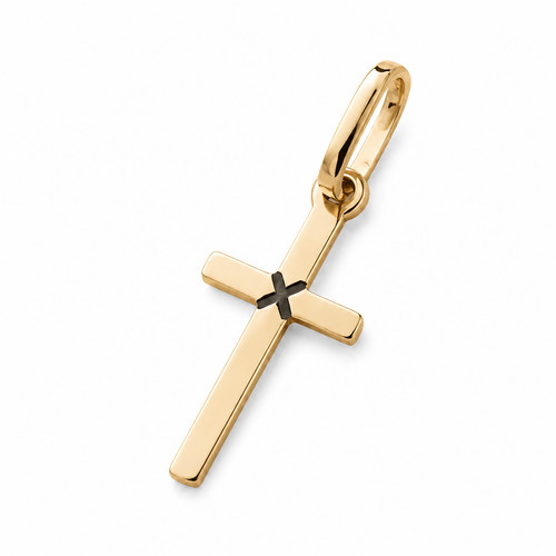 9ct solid gold cross - 9ct,