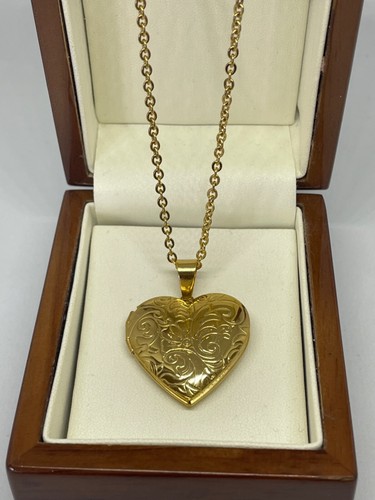 Gold large double love - 9k,