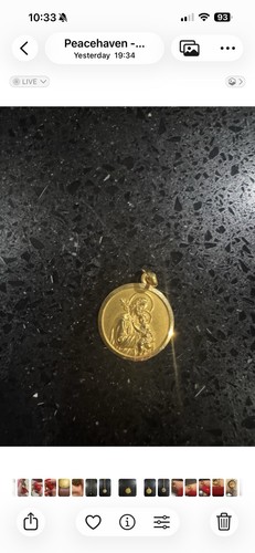 Gold joseph and child - gold,