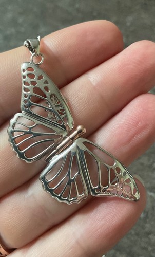 Clogau large butterfly - butterfly, locket